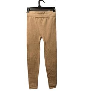 Kathy fleece line leggings, one size tan